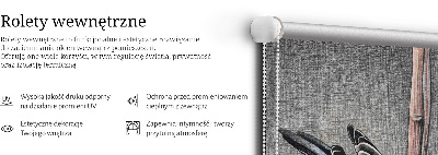 Rolgordijn voor het raam Een vogel op een tak