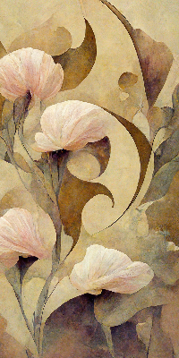 Rolgordijn verduisterend Roze bloemen