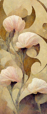 Rolgordijn verduisterend Roze bloemen