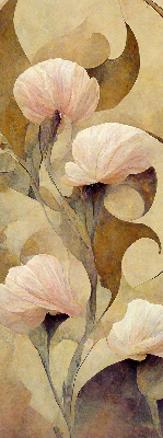 Rolgordijn verduisterend Roze bloemen