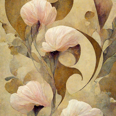 Rolgordijn verduisterend Roze bloemen