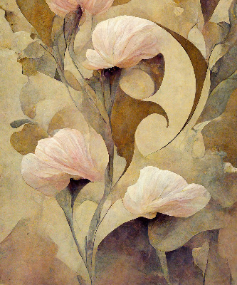 Rolgordijn verduisterend Roze bloemen