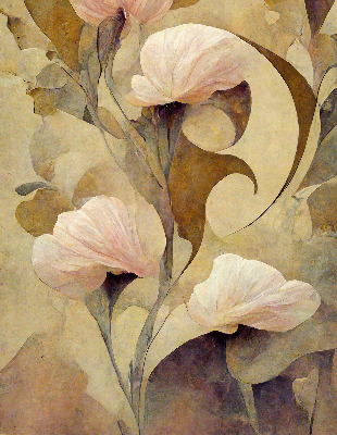 Rolgordijn verduisterend Roze bloemen