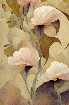 Rolgordijn verduisterend Roze bloemen