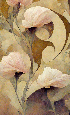 Rolgordijn verduisterend Roze bloemen