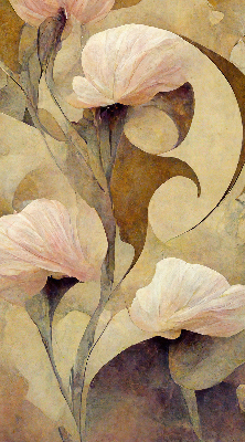 Rolgordijn verduisterend Roze bloemen