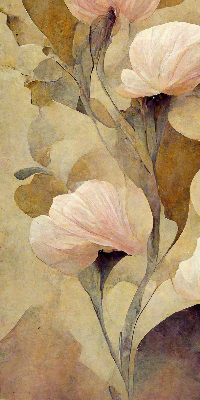 Rolgordijn verduisterend Roze bloemen