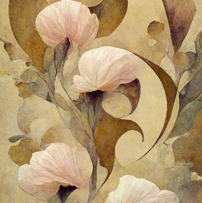 Rolgordijn verduisterend Roze bloemen