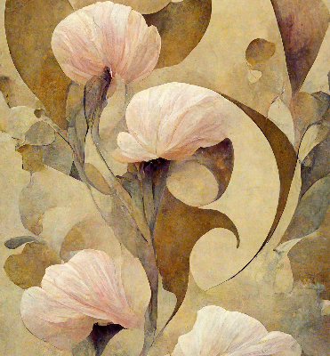 Rolgordijn verduisterend Roze bloemen