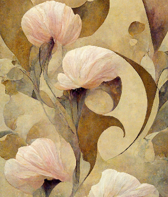 Rolgordijn verduisterend Roze bloemen