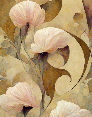 Rolgordijn verduisterend Roze bloemen