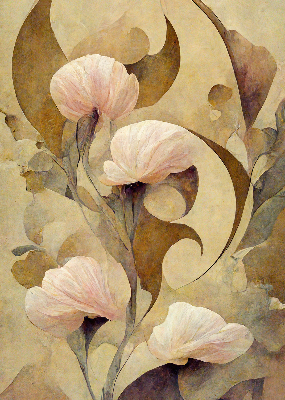 Rolgordijn verduisterend Roze bloemen