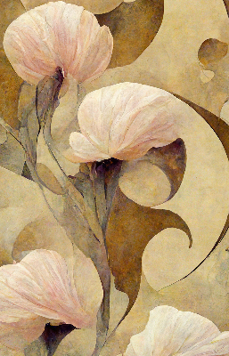 Rolgordijn verduisterend Roze bloemen