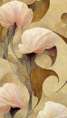 Rolgordijn verduisterend Roze bloemen