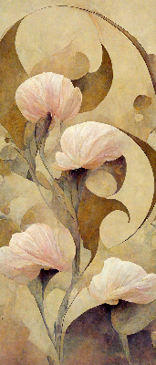 Rolgordijn verduisterend Roze bloemen