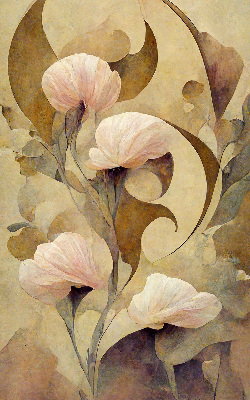 Rolgordijn verduisterend Roze bloemen