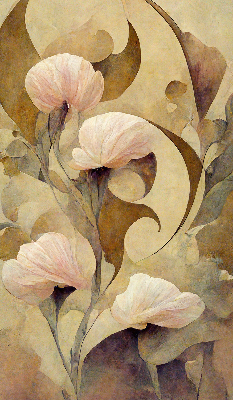 Rolgordijn verduisterend Roze bloemen