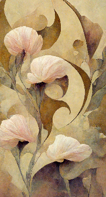 Rolgordijn verduisterend Roze bloemen