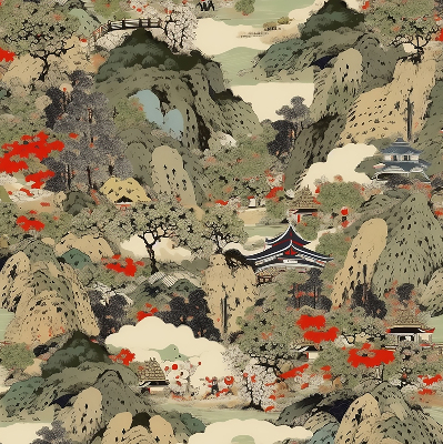 Rolgordijn voor het raam Berg