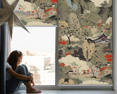 Rolgordijn voor het raam Berg