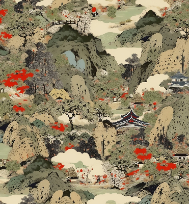 Rolgordijn voor het raam Berg