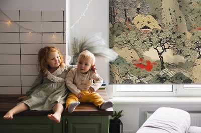 Rolgordijn voor het raam Berg