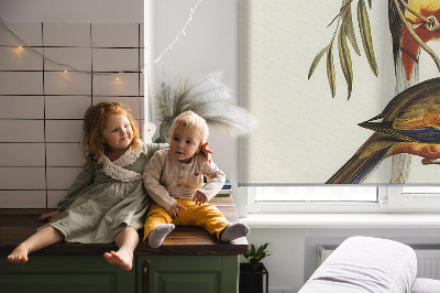 Rolgordijn verduisterend Twee vogels op een tak