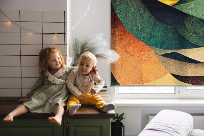 Rolgordijn voor het raam Abstracte heuvels