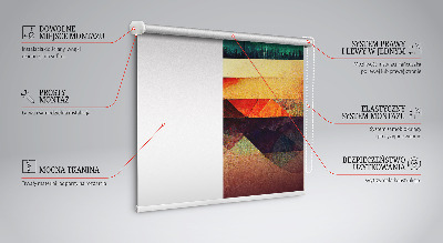 Rolgordijn verduisterend Abstracte bergen