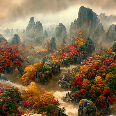 Rolgordijn voor het raam Uitzicht vanaf de top