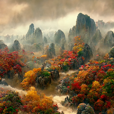 Rolgordijn voor het raam Uitzicht vanaf de top