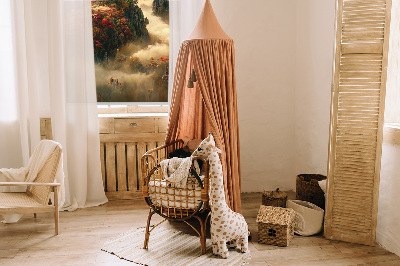 Rolgordijn voor het raam Uitzicht vanaf de top