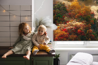 Rolgordijn voor het raam Uitzicht vanaf de top