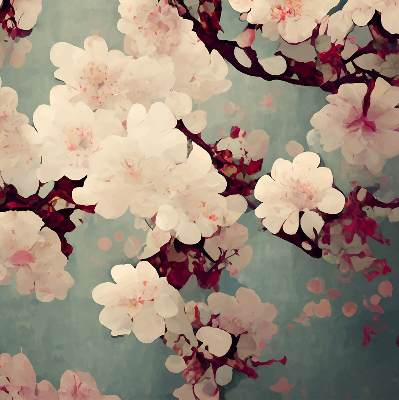 Rolgordijn verduisterend Kersenbloesem