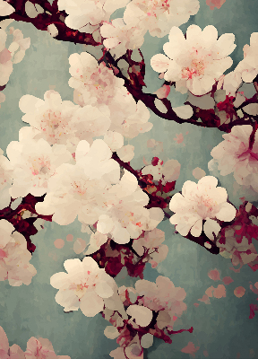 Rolgordijn verduisterend Kersenbloesem