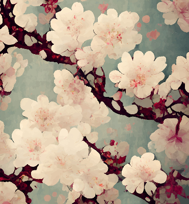 Rolgordijn verduisterend Kersenbloesem