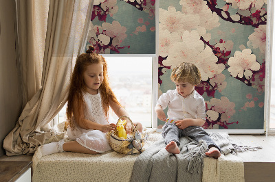 Rolgordijn verduisterend Kersenbloesem