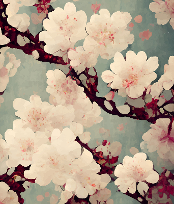 Rolgordijn verduisterend Kersenbloesem