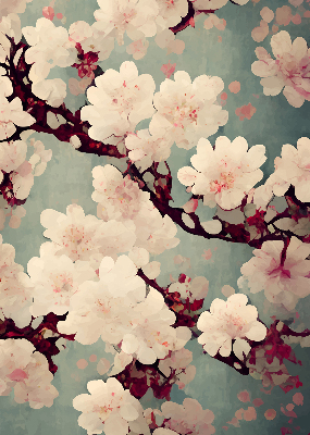 Rolgordijn verduisterend Kersenbloesem