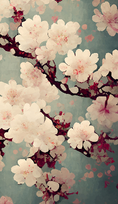 Rolgordijn verduisterend Kersenbloesem