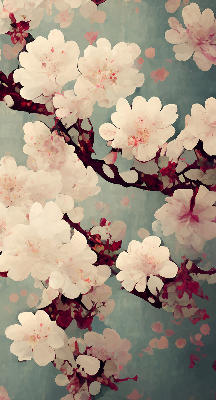 Rolgordijn verduisterend Kersenbloesem