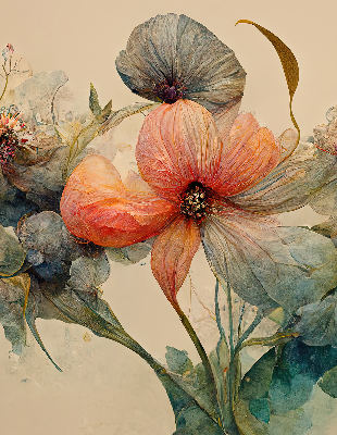 Rolgordijn verduisterend Bloem