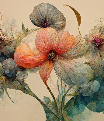 Rolgordijn verduisterend Bloem