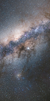 Rolgordijn voor het raam Melkweg