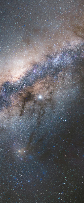 Rolgordijn voor het raam Melkweg