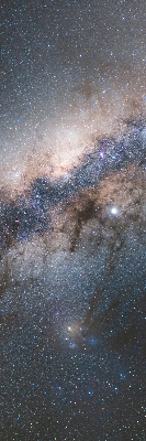 Rolgordijn voor het raam Melkweg