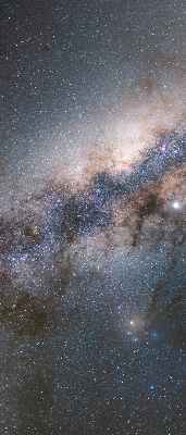 Rolgordijn voor het raam Melkweg