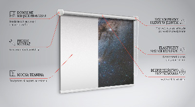 Rolgordijn voor het raam Melkweg