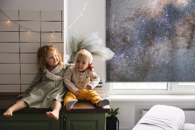 Rolgordijn voor het raam Melkweg