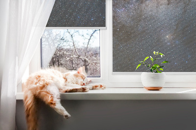 Rolgordijn voor het raam Melkweg